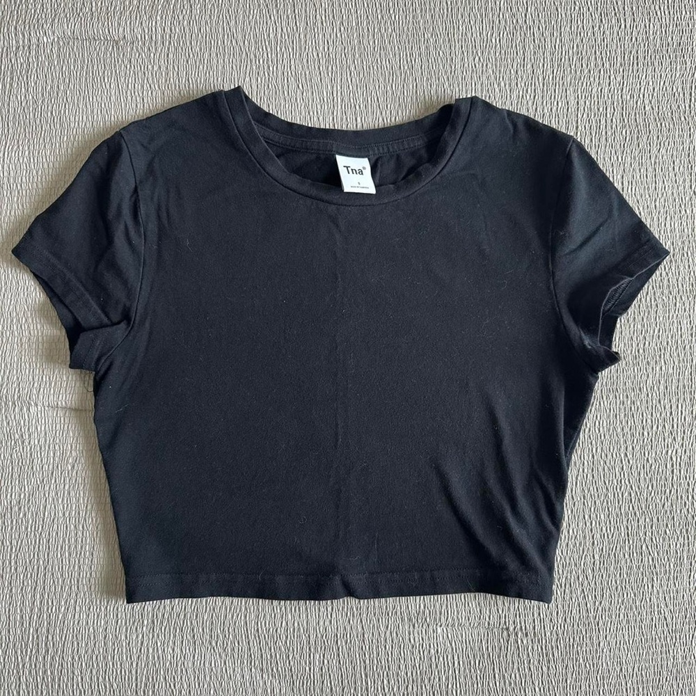 TNA Classic Black Crop Top